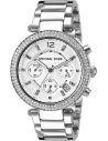 Chic Time | Montre Michael Kors Parker MK5353 argentée ornée de strass  | Prix : 124,50 €