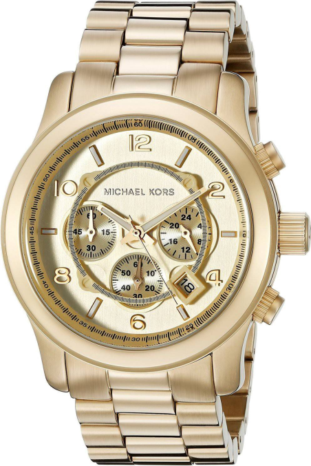 Chic Time | Michael Kors Runway MK8077 Chronometer watch in yellow gold steel | Buy at best price