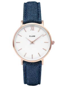 Chic Time | Montre Cluse Minuit CL30029 Bracelet en Jeans Denim Bleu | Prix : 62,97 € Chic Time | Montre Cluse Minuit CL30029 Bracelet en Jeans Denim Bleu | Prix : 62,97 €
