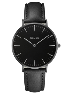 Chic Time | Montre Cluse La Bohème CL18501 Bracelet en cuir noir  | Prix : 62,97 €