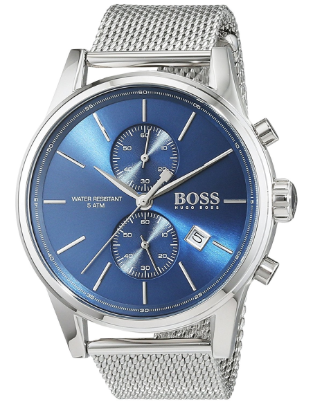 Chic Time | Montre Hugo Boss Jet Mesh 1513441 cadran bleu bracelet maille milanaise | Prix : 265,30 €