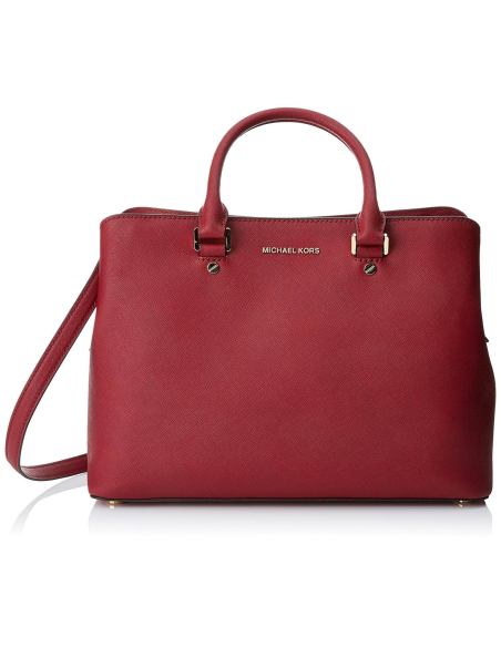 Chic Time | Sac à main grand Michael Kors Savannah en cuir rouge Saffiano | Buy at best price