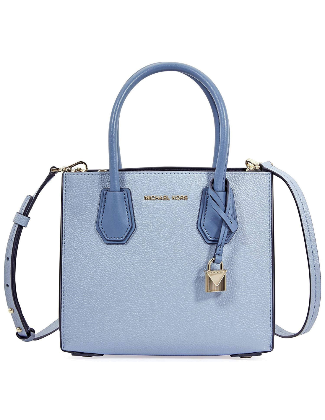 Sac à main Michael Kors Mercer à soufflets en cuir grainé... Sac à main Michael Kors Mercer à soufflets en cuir grainé...