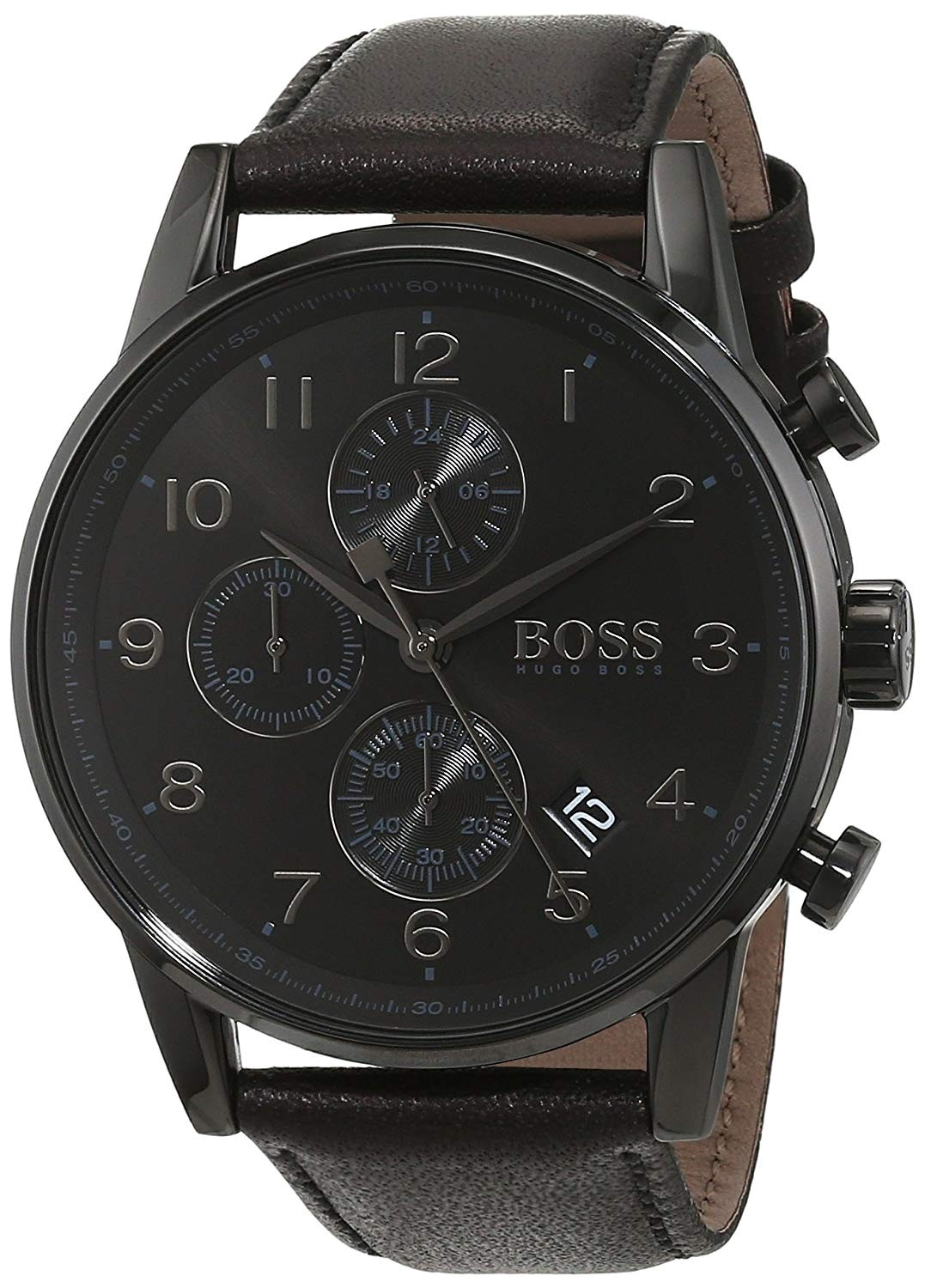 Montre Hugo Boss Navigator Full Black Chronomètre 1513497 Noire