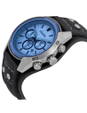Chic Time | Montre chronomètre Fossil CH2564 Coachman bracelet de force en cuir cadran bleu | Prix : 109,85 €