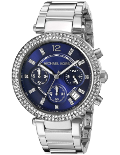 Chic Time | Montre Michael Kors Parker MK6117 Chronomètre à cadran bleu  | Prix : 174,30 €