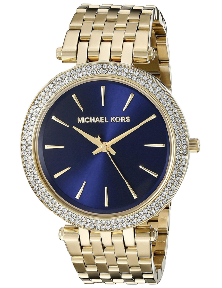 Chic Time | Montre Femme Michael Kors Darci MK3406 Or fond bleu | Prix : 279,00 €