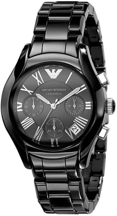 Chic Time | Montre Homme Emporio Armani Ceramica AR1401 en céramique noire | Prix : 274,50 €