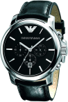 Chic Time | Montre Homme Emporio Armani Classique AR0431 Noir | Prix : 179,40 €