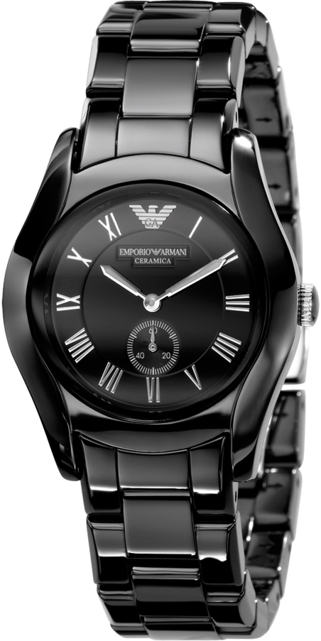 Chic Time | Montre Femme Emporio Armani Ceramica AR1402 Bracelet en céramique noire | Prix : 169,95 €