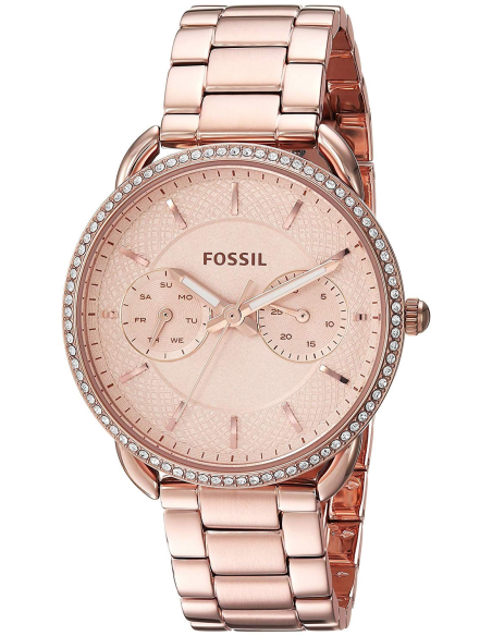 Chic Time | Montre Femme Fossil Tailor ES4264 en acier doré rose | Prix : 134,25 €