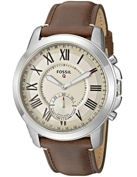 Chic Time | Montre Connectée Hybride Fossil Q FTW1118 Bracelet Cuir | Prix : 279,00 €