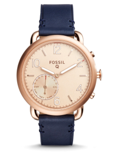 Chic Time | Montre Connectée Fossil Q Tailor FTW1128 Bracelet Cuir Bleu | Prix : 152,15 € Chic Time | Montre Connectée Fossil Q Tailor FTW1128 Bracelet Cuir Bleu | Prix : 152,15 €