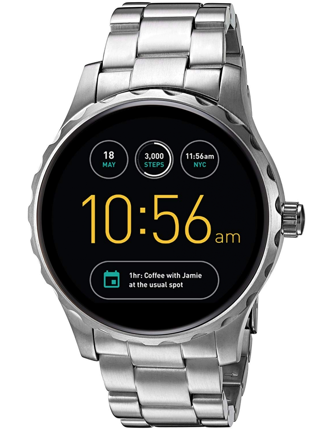 Fossil Q Activity Tracker - YouTube