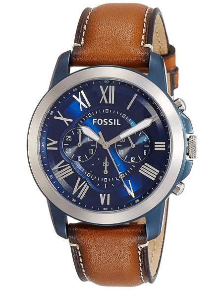 Chic Time | Montre Homme Fossil Grant FS5151 bracelet cuir marron | Prix : 118,30 €