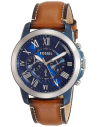 Chic Time | Montre Homme Fossil Grant FS5151 bracelet cuir marron | Prix : 118,30 €