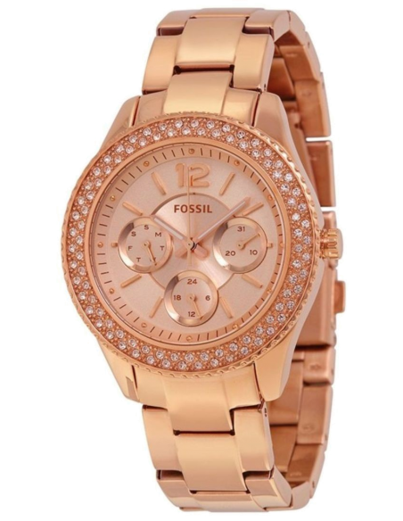 Montre Femme Fossil Stella ES3590 Or Rose Achetez au meilleur prix