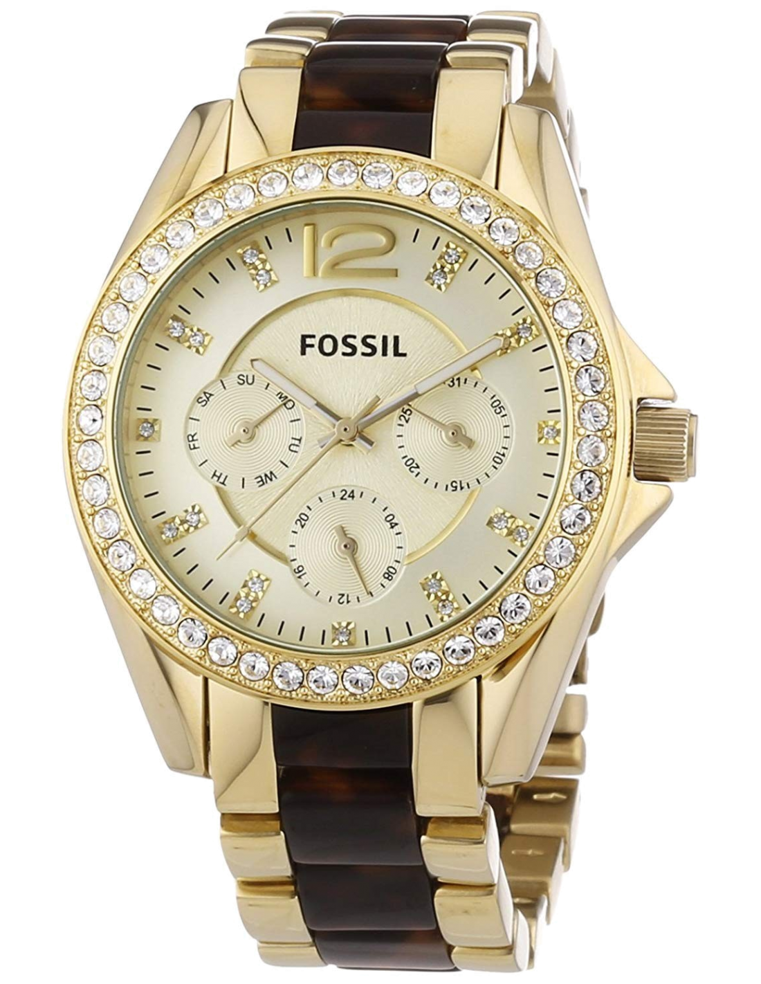 Montre fossil ecaille online de tortue