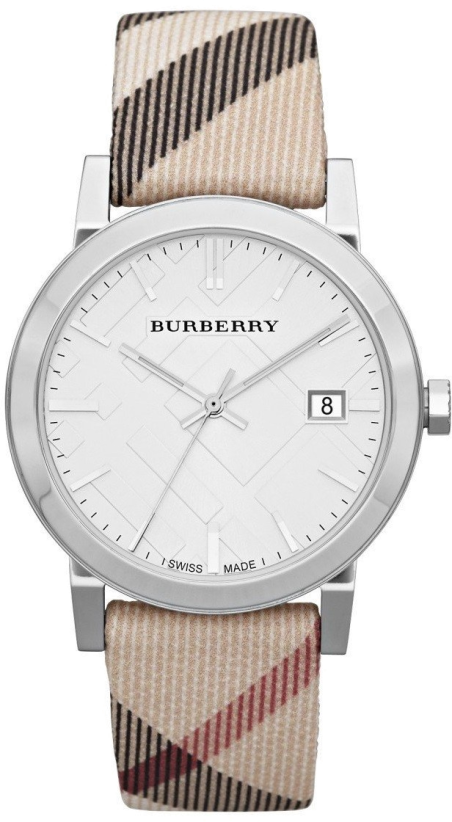 Chic Time | Burberry Heritage BU9022 classic round watch in beige leather strap | Buy at best price