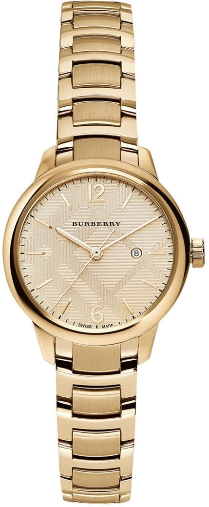 Chic Time | Montre Femme Burberry BU10109 Ronde 3 aiguilles en acier doré | Prix : 203,40 €