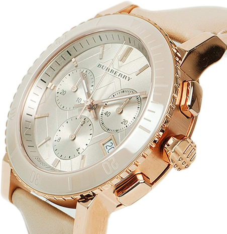 Chic Time | Montre Chronomètre Burberry The City BU9704 Cuir beige | Prix : 285,00 €