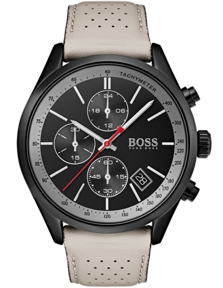 Chic Time | Montre Homme Hugo Boss Grand Prix 1513562 bracelet cuir beige | Prix : 195,30 €