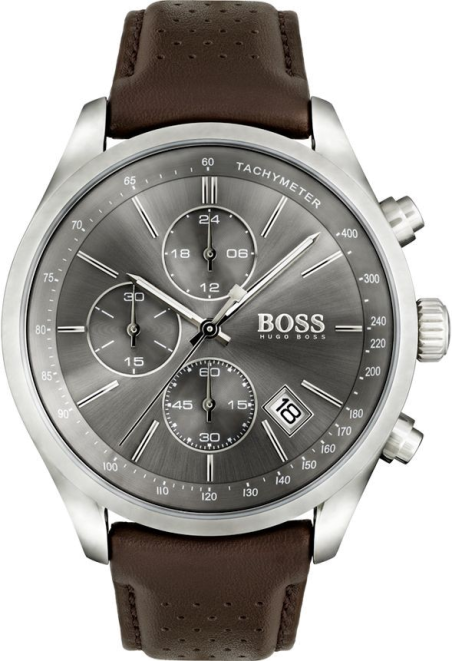 Chic Time | Montre Homme Hugo Boss Grand Prix 1513476 Bracelet cuir marron | Prix : 184,50 €