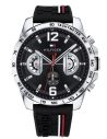 Chic Time | Montre Homme Tommy Hilfiger Decker 1791473 Chronographe bracelet en silicone noir | Prix : 134,25 €