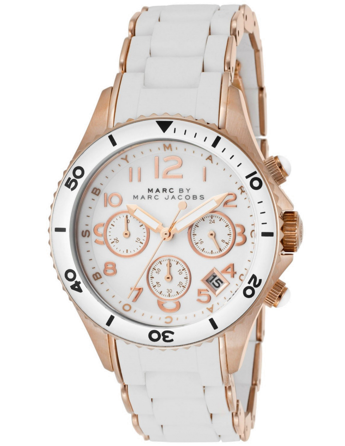 Montre Femme Marc Jacobs Rock Chrono MBM2547 Blanc Achetez au me