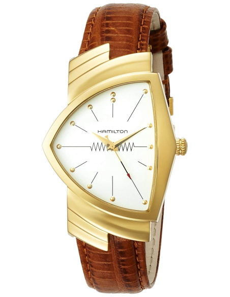 Chic Time | Montre Hamilton H24301511 Ventura Marron Cuir bracelet | Prix : 895,00 €