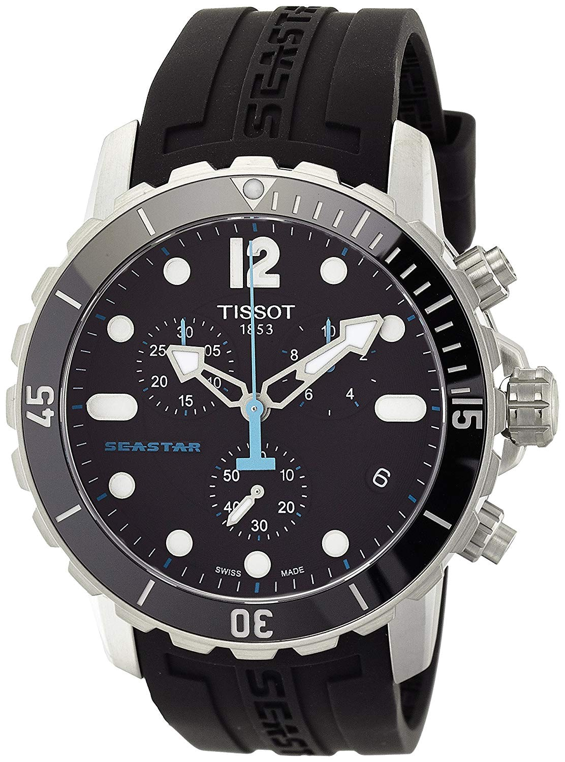 Montre Homme Tissot Seastar 1000 T0664171705700 Bracelet noir en go