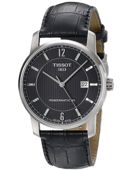 Chic Time | Montre Homme Tissot Titanium T0874074605700 Bracelet et cadran couleur noire | Prix : 499,00 €