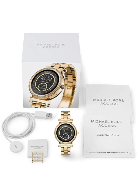 Chic Time | Montre Connectée Femme Michael Kors Access Sofie MKT5021 Dorée | Prix : 381,65 €