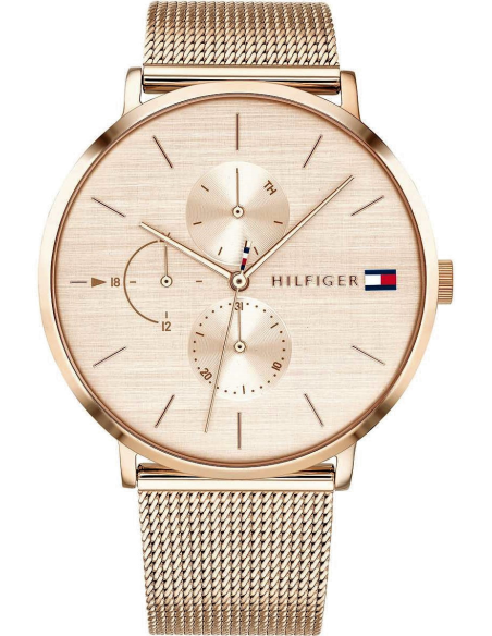 Chic Time | Montre Femme Tommy Hilfiger Jenna 1781944 bracelet en maille milanaise metal or rose | Prix : 139,30 €