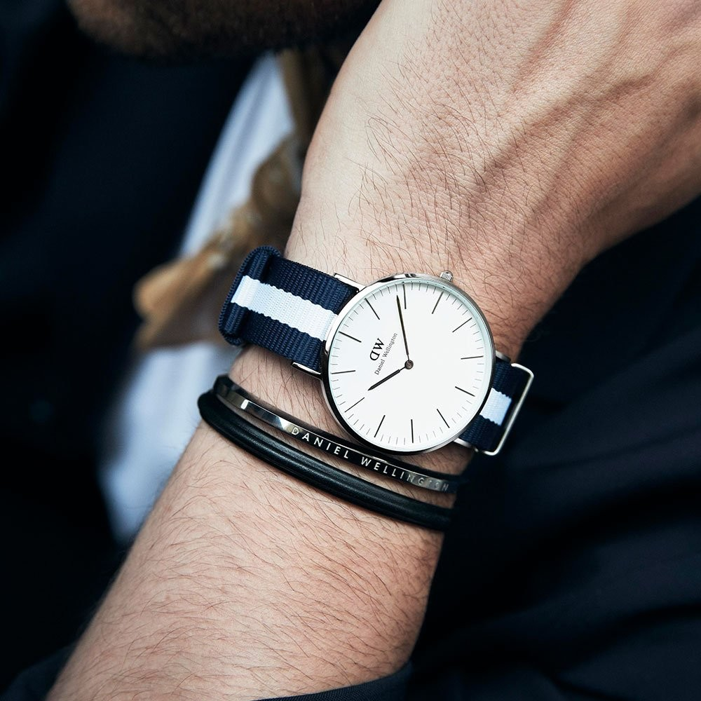 Watch Daniel Wellington Classic Glasgow DW00100004 Blue and white n