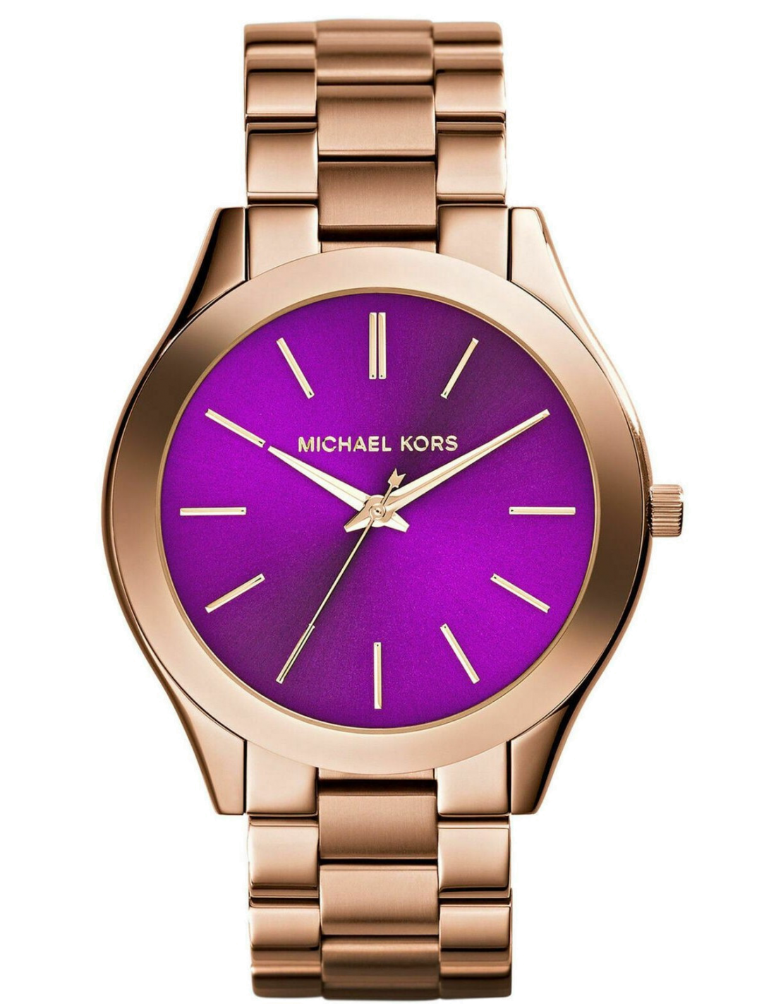 michael kors gold pink watch