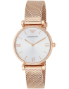 Chic Time | Montre Emporio Armani Classic AR1956 bracelet maille milanaise acier or rose | Prix : 147,60 €