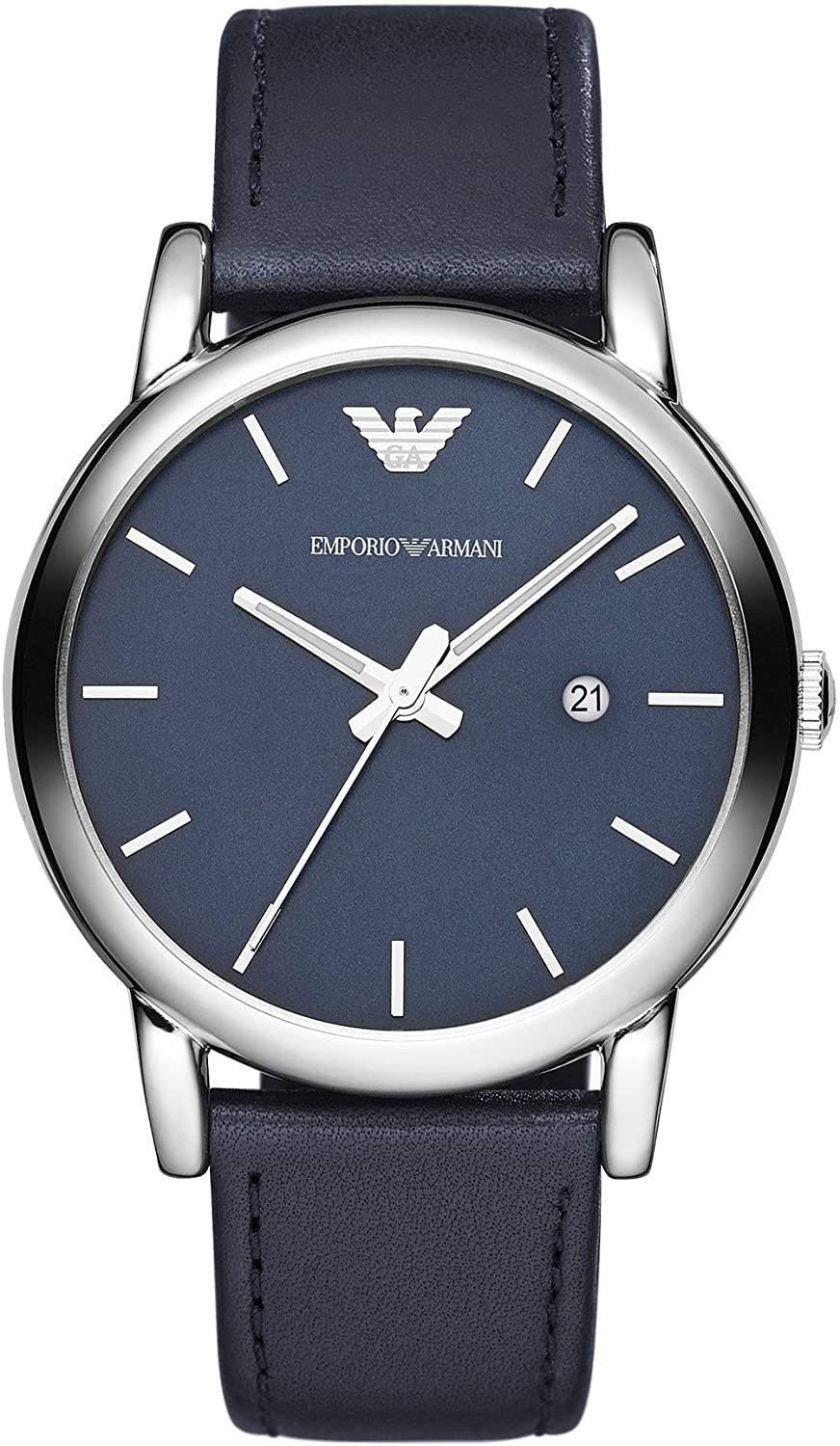 Emporio Armani Men's Classic Round Leather Strap Watch at 139,30 € ...