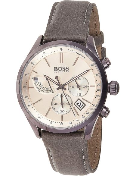 Chic Time | Men's Watch Hugo Boss Grand Prix 1513603 Chronograph leather strap | Buy at best price