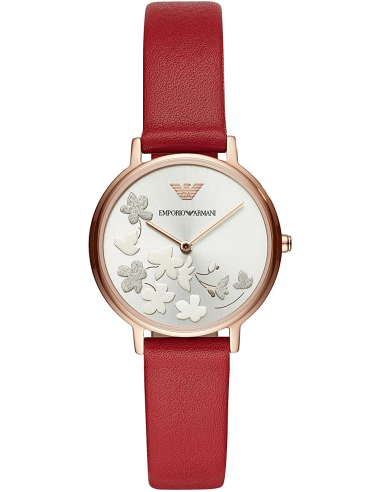armani red watch
