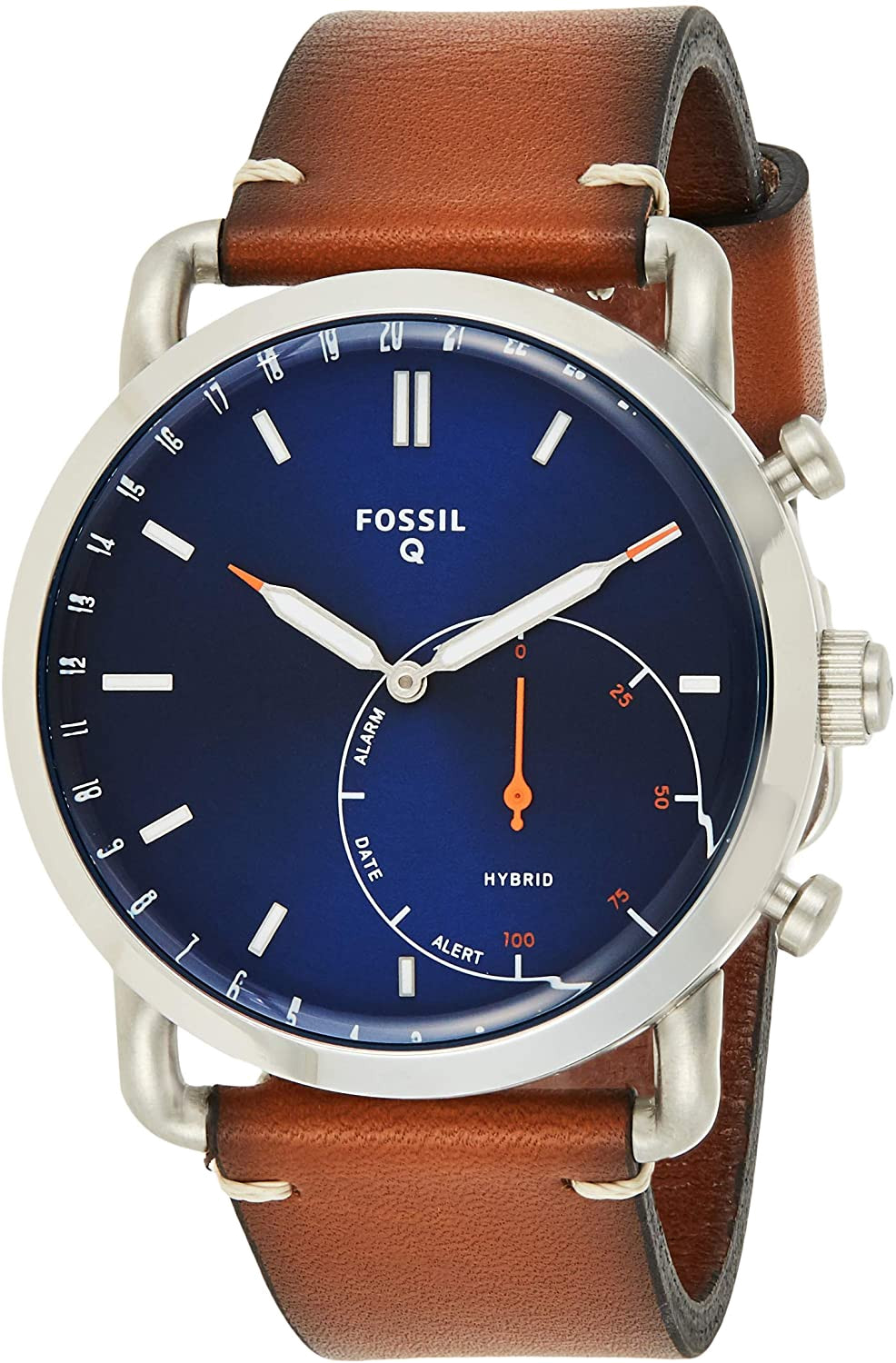 Montre Connectée Hybride Fossil Q Commuter FTW1151 bracelet cuir