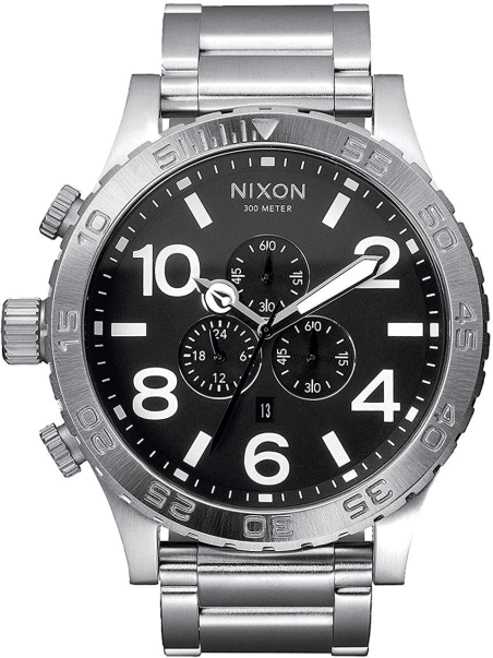 Chic Time | Montre Homme Nixon 51-30 Chrono Acier cadran noir A083-000-00 | Prix : 350,00 €