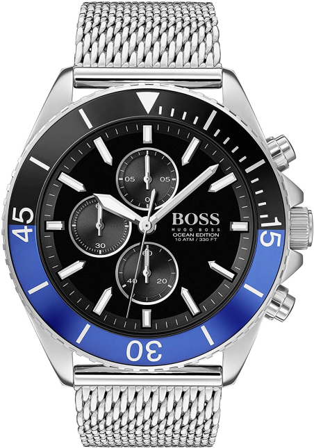 Chic Time | Montre Homme Hugo Boss Edition Ocean 1513742 en maille milanaise | Prix : 265,30 €