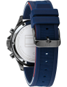 Chic Time | Montre Homme Tommy Hilfiger Bank 1791721 bracelet silicone bleu | Prix : 125,30 €