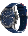 Chic Time | Montre Homme Tommy Hilfiger Bank 1791721 bracelet silicone bleu | Prix : 125,30 €