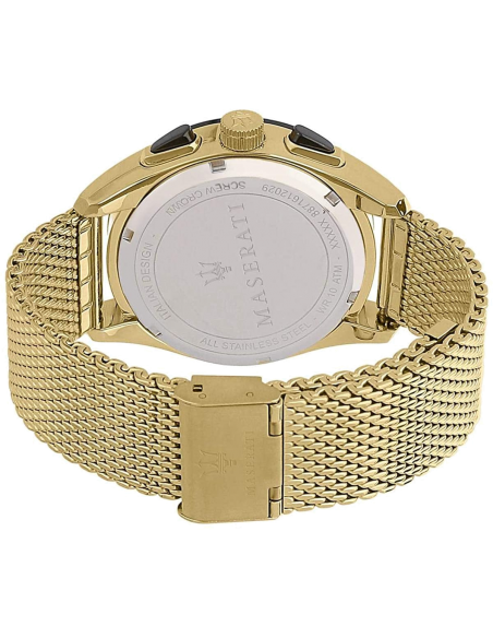Chic Time | Maserati Traguardo R8873612010 Gold Milanese Mesh Strap Watch | Buy at best price