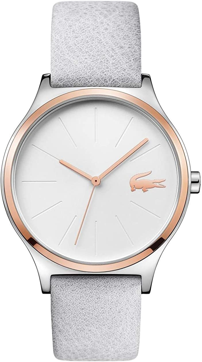 Montre Femme Lacoste Nikita 2001013 bracelet en cuir de veau blanc