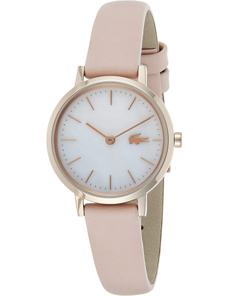 Chic Time | Montre Femme Lacoste Moon 2001120 bracelet en cuir de veau rose pâle | Prix : 169,00 €