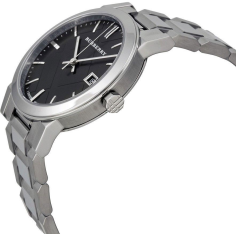 Chic Time | Montre Burberry BU9001 Swiss Made Bracelet acier gris cadran noir | Prix : 399,20 € 2 Chic Time | Montre Burberry BU9001 Swiss Made Bracelet acier gris cadran noir | Prix : 399,20 € 2