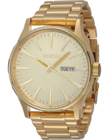 Chic Time | Montre Homme Nixon Sentry SS A356-502 Bracelet acier doré | Prix : 275,00 €